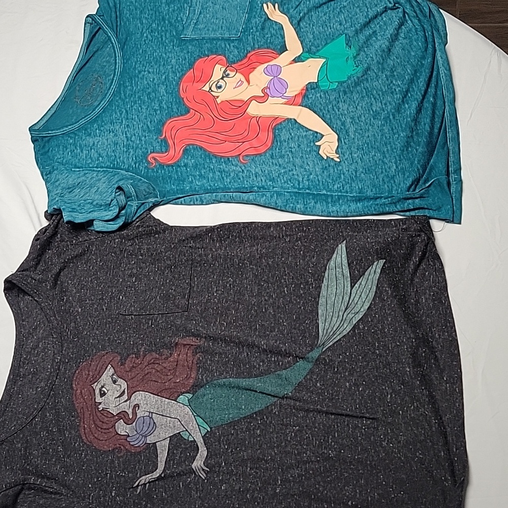 Disney Ariel T-Shirt - Gray and Blue